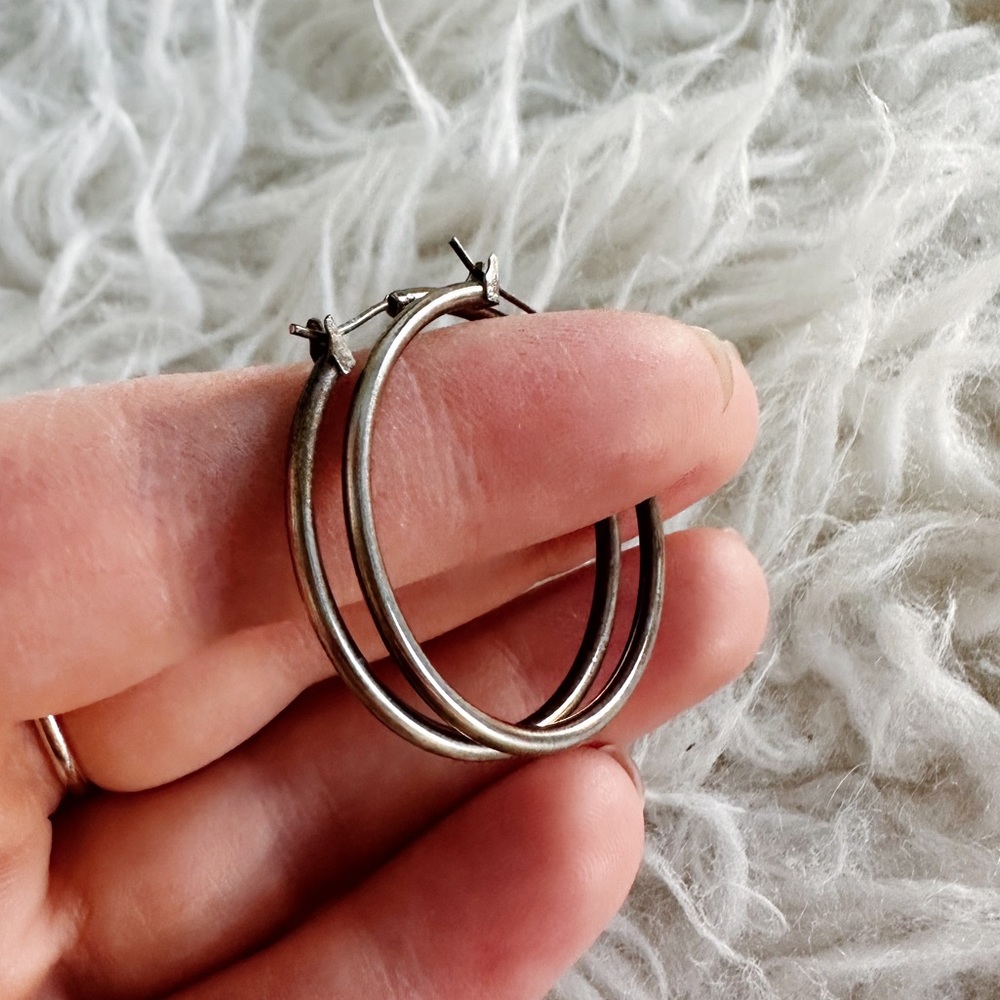 Silver Hoop Earrings
